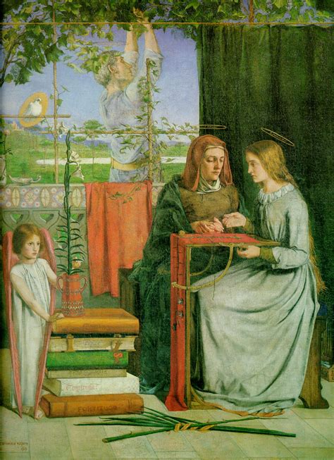 The Childhood Of Mary Virgin 1848 1849 Dante Gabriel Rossetti