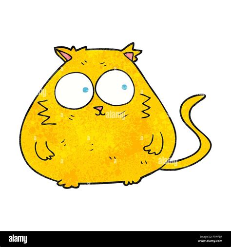 Textura De Freehand Cartoon Fat Cat Imagen Vector De Stock Alamy