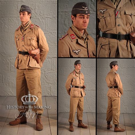 Luftwaffe Tropical Uniform Artillery Lieutenant History In The Making