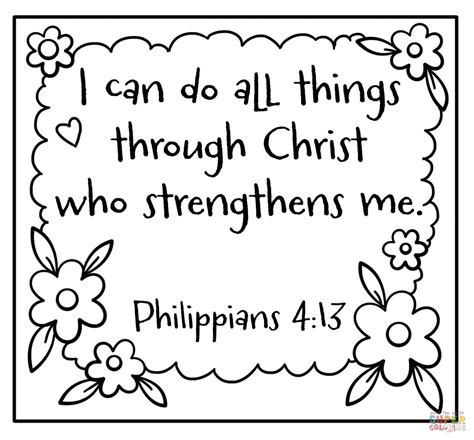 I Can Do All Things Through Crhrist Who Strengthens Me Encouraging