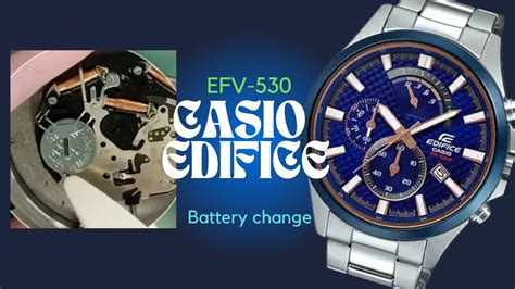 How To Change The Battery Casio Edifice Efv Watch Youtube