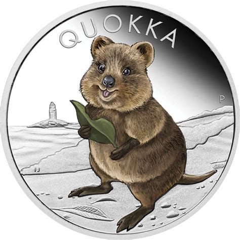 Australien Quokka 1 Ausgabe 2021 1 Oz Silber Coloriert Polierte