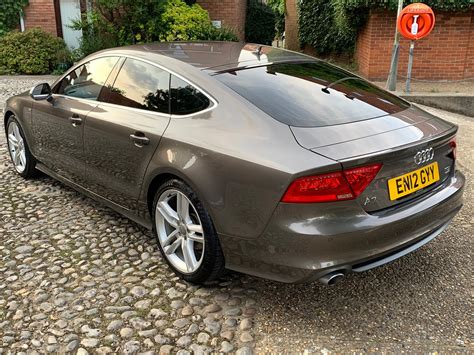 J 201212 Reg Audi A7 S Line Tdi Quattro Automatic 30 Diesel Grey 5 Door Hatchback No Vat