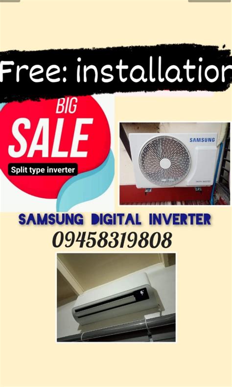 Samsung Split Type Aircon Inverter Tv And Home Appliances Air