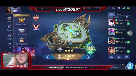 Live Playing Mobile Legend Pwede Kayo Mag Dikitan Libre Lapagan