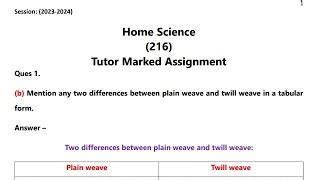 Home Science 216 Solved Tma Session 2024 Nios Solved Tma 2023 24 Psc