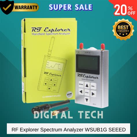 Jual RF Explorer Spectrum Analyzer WSUB1G SEEED Handheld Digital