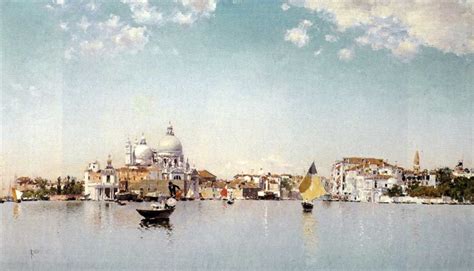 A View Of Venice Looking Toward The Santa Maria Della Salute By Martin