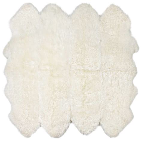 Classic Sheepskin Octo Pelt 5 X7 Rug Contemporary Novelty Rugs