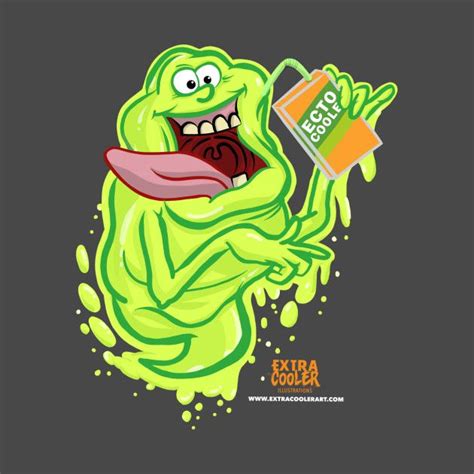 Slimer Ecto Cooler Shirt By Extracooler Slimer Ghostbusters Art