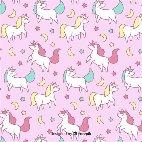 Free Vector Unicorn Pattern