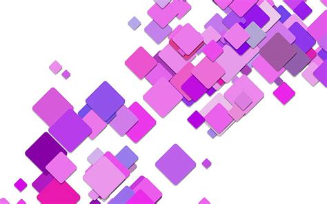 Purple Abstraction Rectangles Rhombuses Squares Pink Abstract