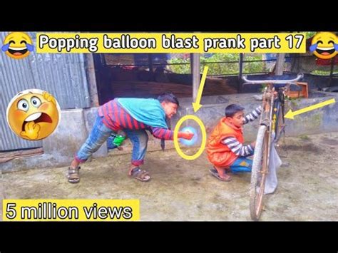 Popping Balloon Blast Prank Public Part 17 Crazy Boy Reaction Popping