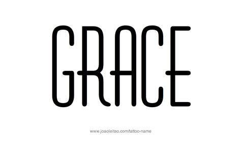 Grace Name Tattoo Designs