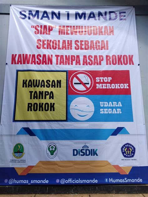 Slogan Dilarang Merokok Goresan