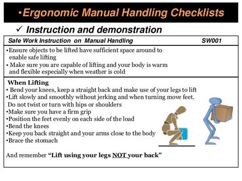 Ergonomics And Manual Handling