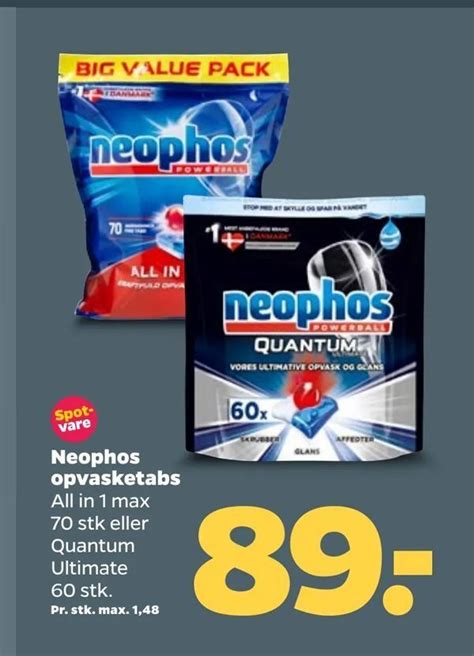 Neophos Opvasketabs Tilbud Hos Netto