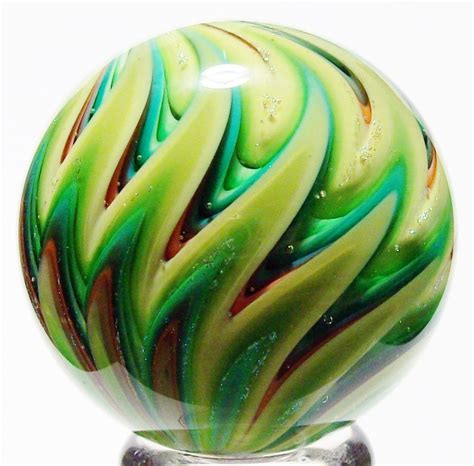 Eddie Seese And Sam Hogue 1 34 Green Dichroic Flame Marble Toys And Hobbies Marbles Ebay