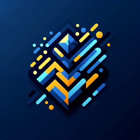virtual company logo design  abstract shapes ai art generator