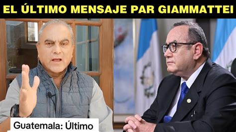 MANUEL VILLACORTA LE ENVÍA UN ÚLTIMO MENSAJE A GIAMMATTEI A POCOS DÍAS