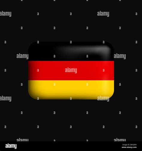 Germany Flag 3d Icon National Flag Of Germany Vector Illustration