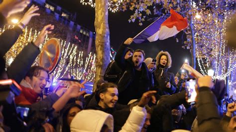 French Crowds Celebrate World Cup Victory Ctv News