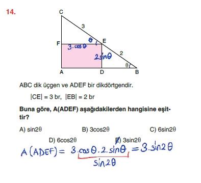 Acil Matematik Ayt Matematik Soru Bankas Trigonometri Toplam Fark