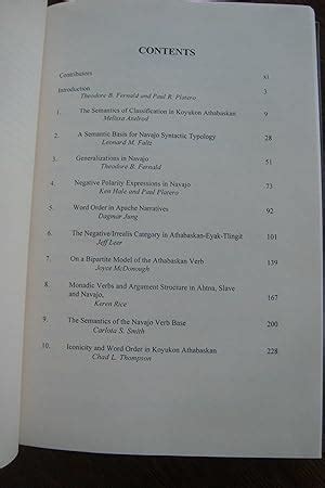 Athabaskan Languages : Perspectives on a Native American Language ...