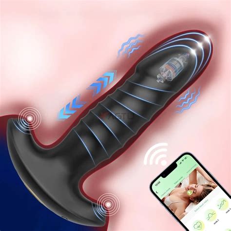 VIBROMASSEUR ANAL TÉLESCOPIQUE SANS FIL BLUETOOTH MASSEUR DE PROSTATE PLUG ANAL EUR 37 78