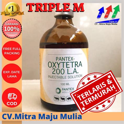 Jual Pantex Oxytetra 200 LA TRIPLE M Obat Antibiotik Pencernaan