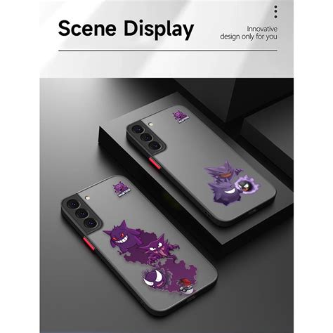 Pokemon Gengar Funda De Teléfono Celular Mate De Dibujos Animados