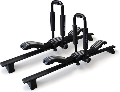 Brightlines Roof Rack Crossbars And Double Kayak Rack Bundle For 2011 2021 Jeep Grand Cherokee