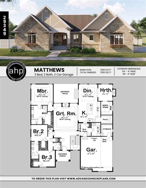 1 Story House Plans