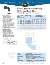 Flexicon Nylon Conduit Fittings Sweep Metric Hub Heyco Pdf