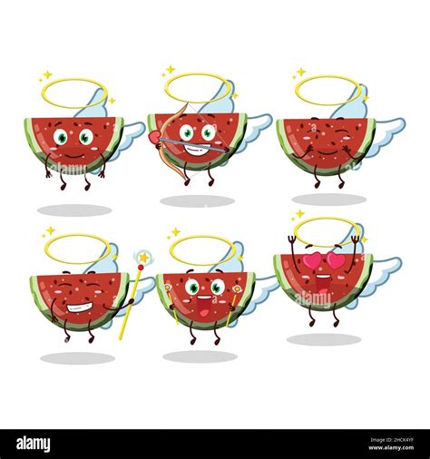 Watermelon Gummy Candy Cartoon Designs As A Cute Angel Character