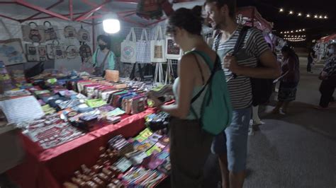 ວງວຽງ Small Night Market Walk in Vang Vieng Laos YouTube