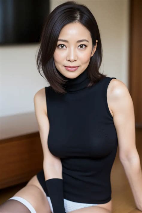 Japanese Mature Solo 50 Years Old Wrinkles At The Corners Of The Eyes 1 2 Large Breasts