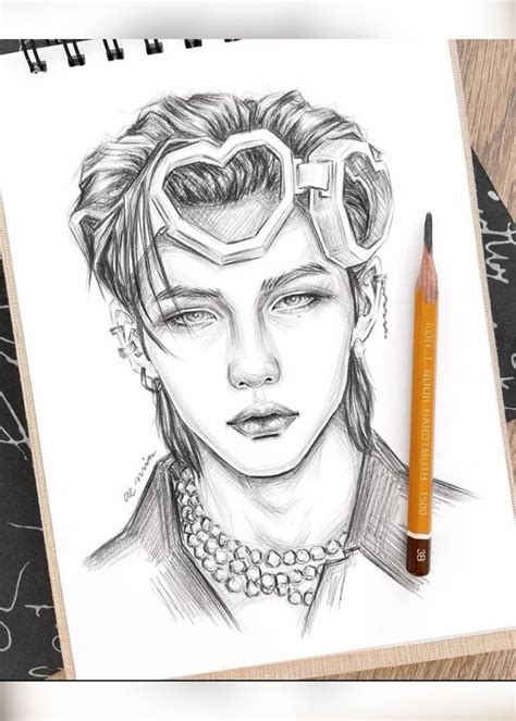 Hyunjin Skz Draw