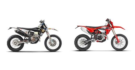 Motorrad Vergleich Husqvarna Fe Rockstar Edition Vs Beta Rr