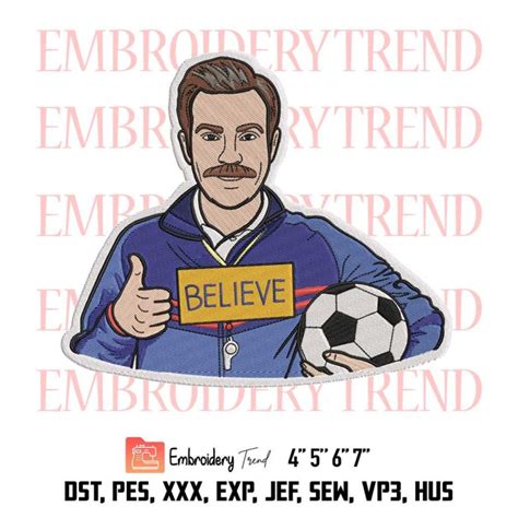 Afc Richmond Ted Lasso Embroidery Football Coach Embroidery Ted Lasso Embroidery Embroidery