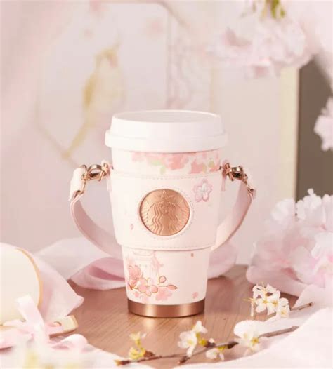 NEW STARBUCKS CHINA Sakura 2022 Cherry Blossom Stainless Steel Cup