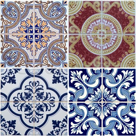 Colorful Vintage Ceramic Tiles Wall Decoration Stock Photo Colourbox