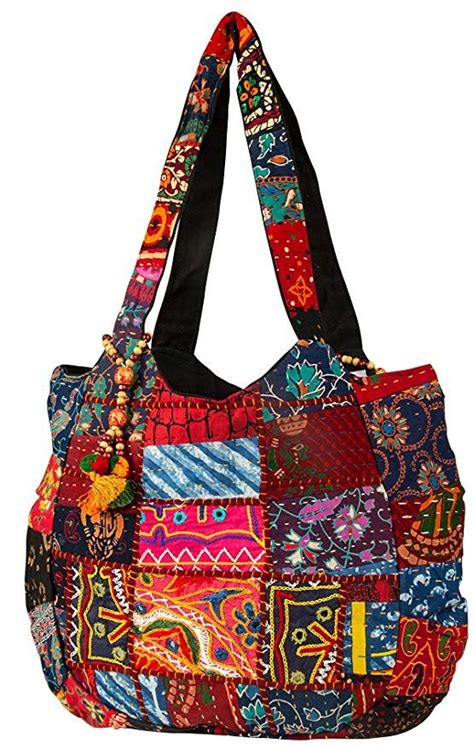 Tribe Azure Fair Trade Hippie Handmade Shoulder Beach Bag Tote Boho