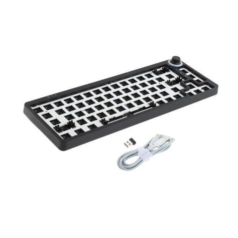 Kit de teclado hot swap 2 conjunto rgb TM680 para teclados mecânicos preto um tamanho serve