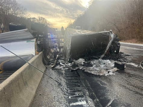 Overturned Tractor Trailer Causes Shutdown Of I 75