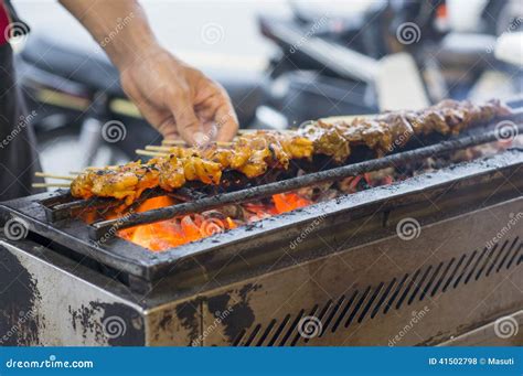 Chicken And Beef Satay Stock Photo Image Of Meal Juicy 41502798