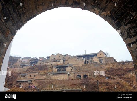 Shanxi Mountain Village Architectural Scenery In China Stock Photo Alamy