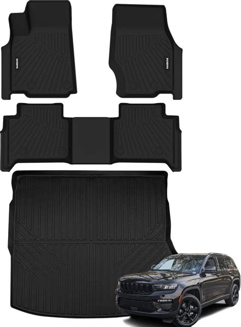 Naibeve Floor Mats For 2022 2023 2024 Jeep Grand Cherokee 5 Seats All Weather