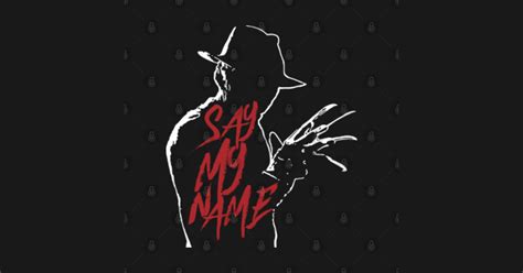 Freddy Krueger Silhouette Say My Name Halloween Tank Top Teepublic