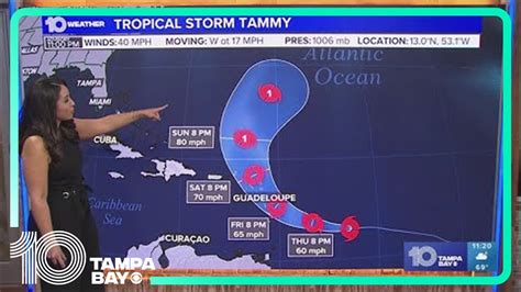 Tracking The Tropics Tropical Storm Tammy To Impact Caribbean Islands